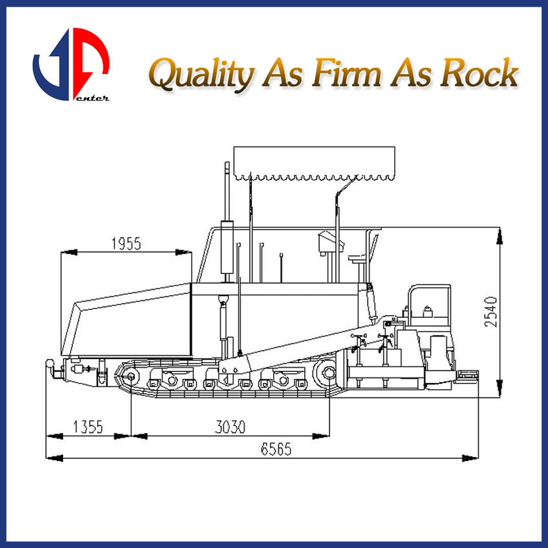 JAP70B Pavimentador de asfalto suelo cemento estabilizado y material de base de cal o asfalto concreto.