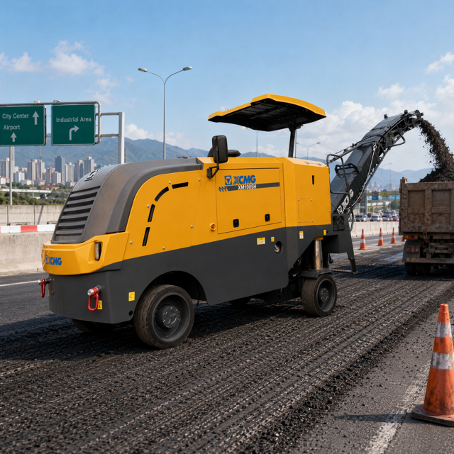 XM1005H Máquina de fresado en frío de 1 m de ancho Equipo de fresado de carreteras de asfalto para el mantenimiento de carreteras