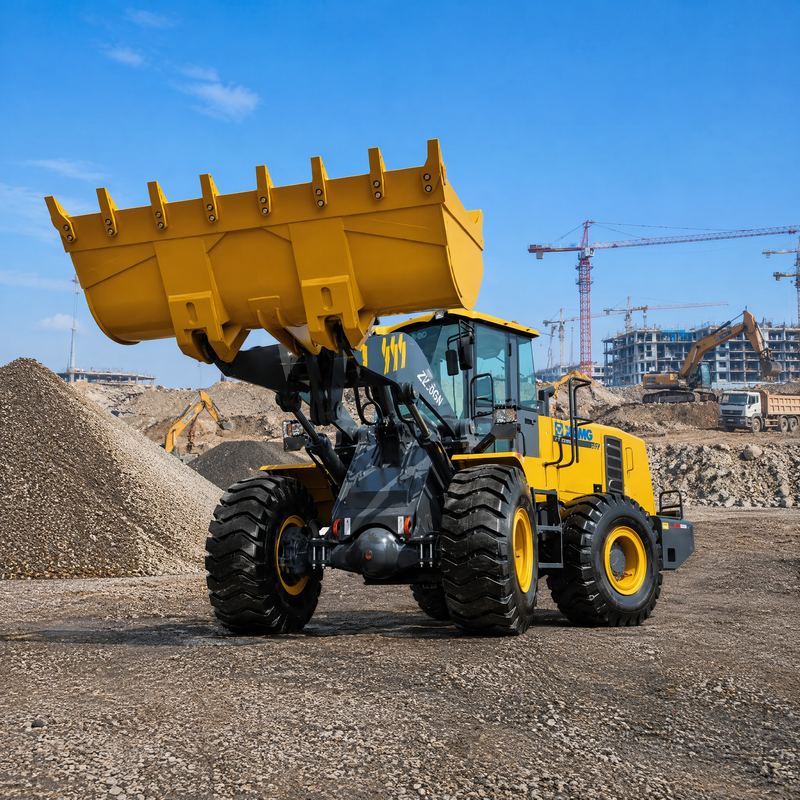 Cargadora de ruedas XCMG ZL50GN de 5 toneladas con cucharón de 3,2 m³ Cargadora pesada para construcción