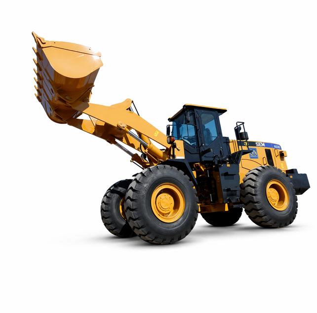 Cargadora de Ruedas de Construcción de Servicio Pesado, Diseño Seguro, Pala Cargadora Frontal de Fácil Mantenimiento para Obras de Construcción y Minería
