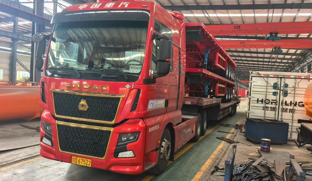 Semirremolque de plataforma de viga recta de 3 ejes y 12,5 metros personalizado de fábrica, remolque de transporte de carga de contenedores de alta resistencia en venta